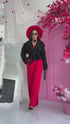 "BLACK SPRITZ" - suede-like jacket